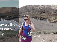 Un día en el hotel y un ama de casa real amateur milf